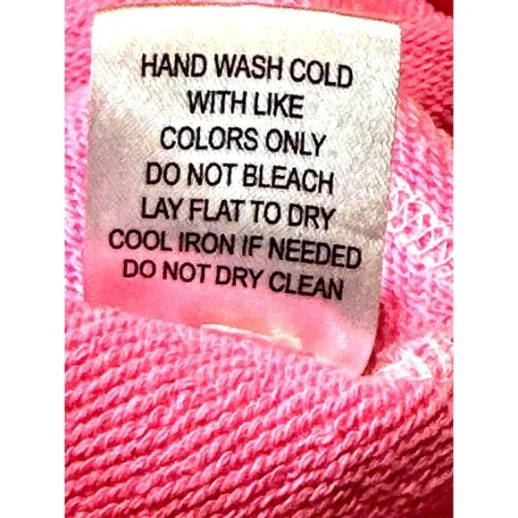 Altard State Medium Pink Cropped Sweatshirt Crochet Puff Sleeve Boho Top Girly - Picture 6 of 9